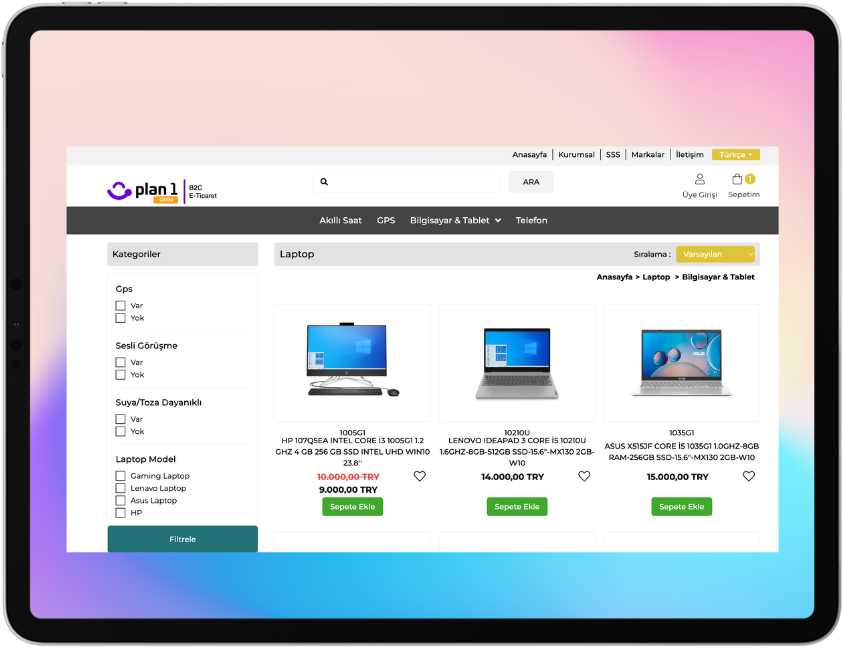Kapsamlı E - Ticaret Platformu