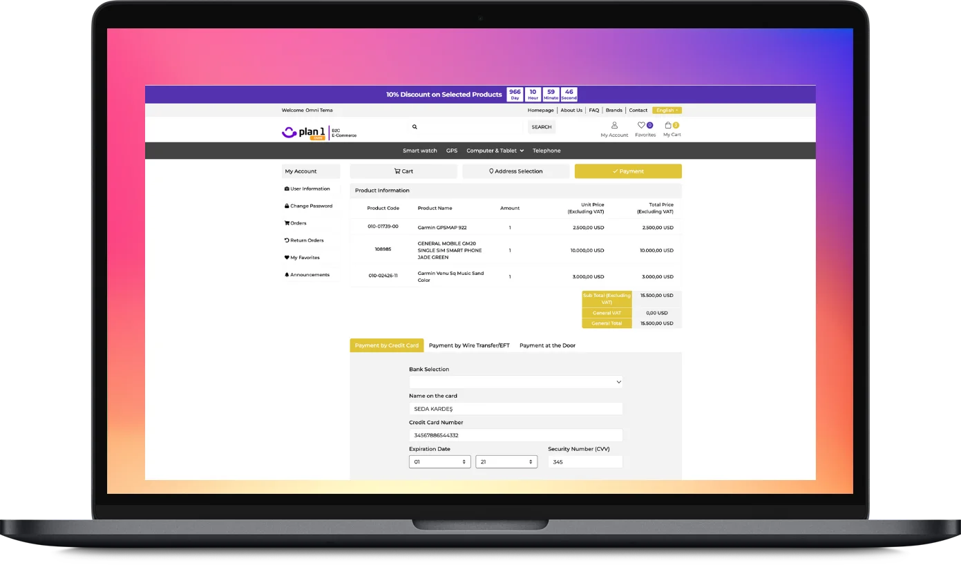 Payment Methods - E-Collection - Boxes with Icons